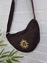 Sun Embroidered Shoulder Bag