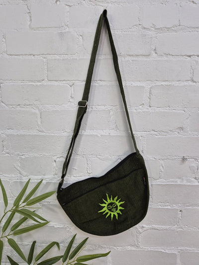Sun Embroidered Shoulder Bag