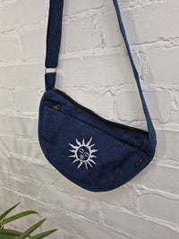 Sun Embroidered Shoulder Bag
