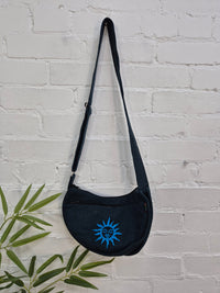 Sun Embroidered Shoulder Bag