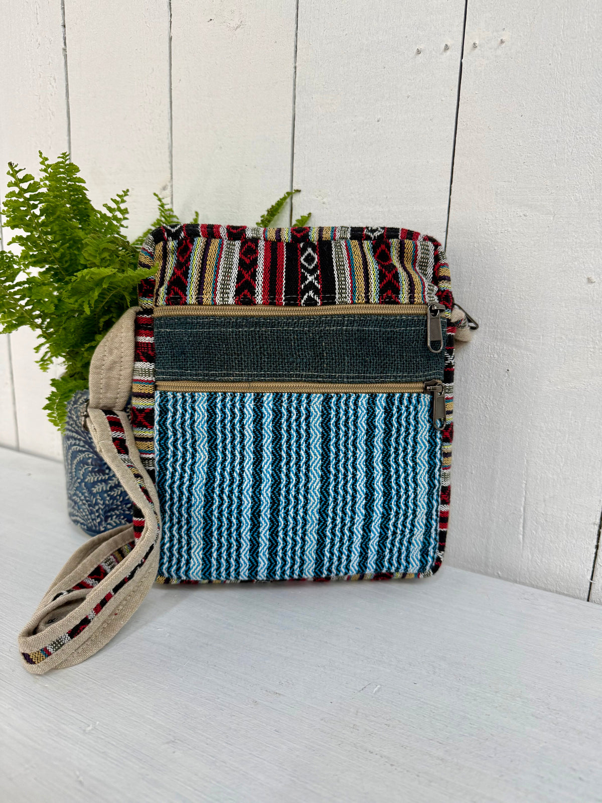 Hemp & Gheri Patchwork Shoulder Bag
