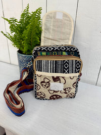 Hemp & Gheri Patchwork Passport Bag