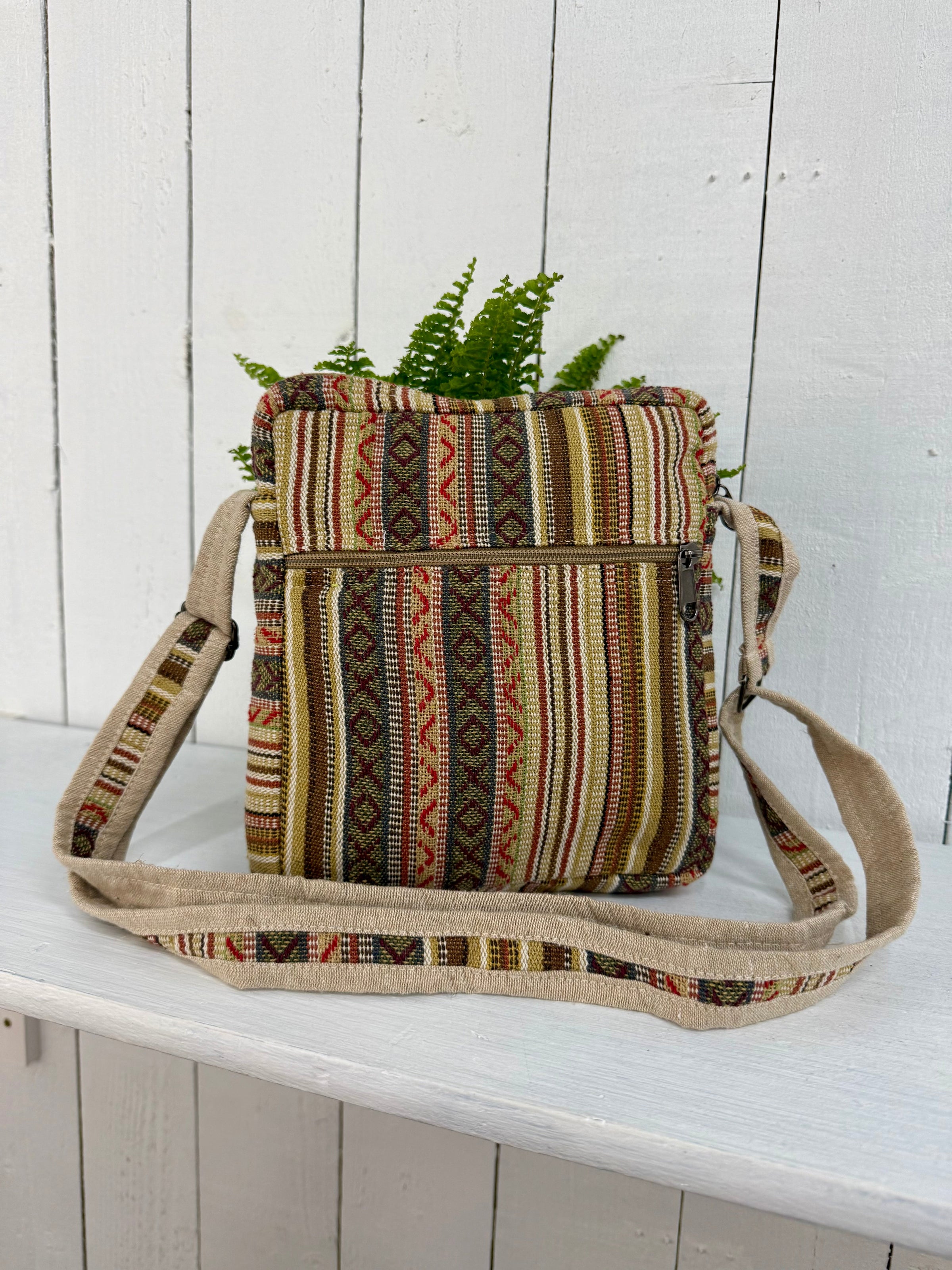 Mushroom Embroidered Shoulder Bag