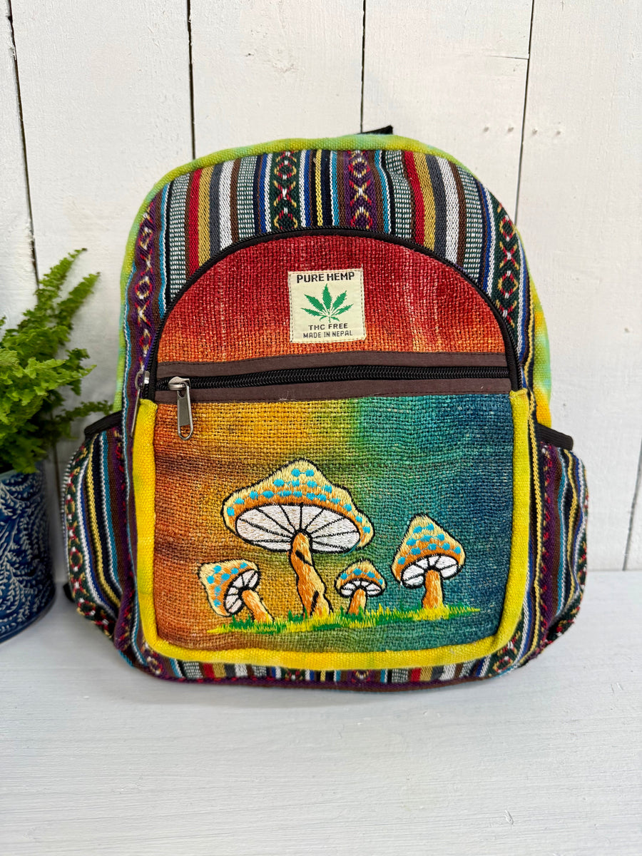 Mushroom Embroidered Backpack
