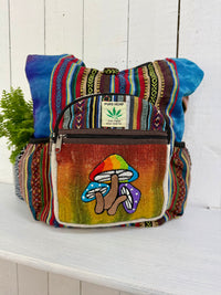 Mushroom Embroidered Shoulder Bag