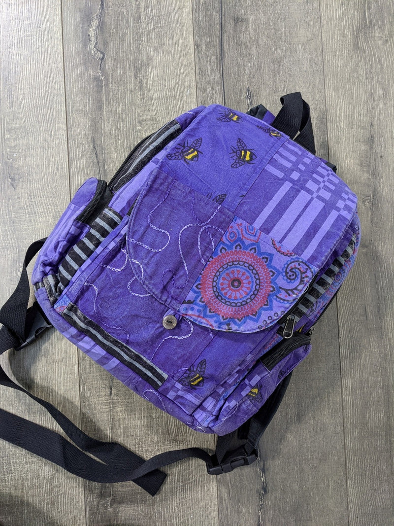 Assorted Bee Print Backpack