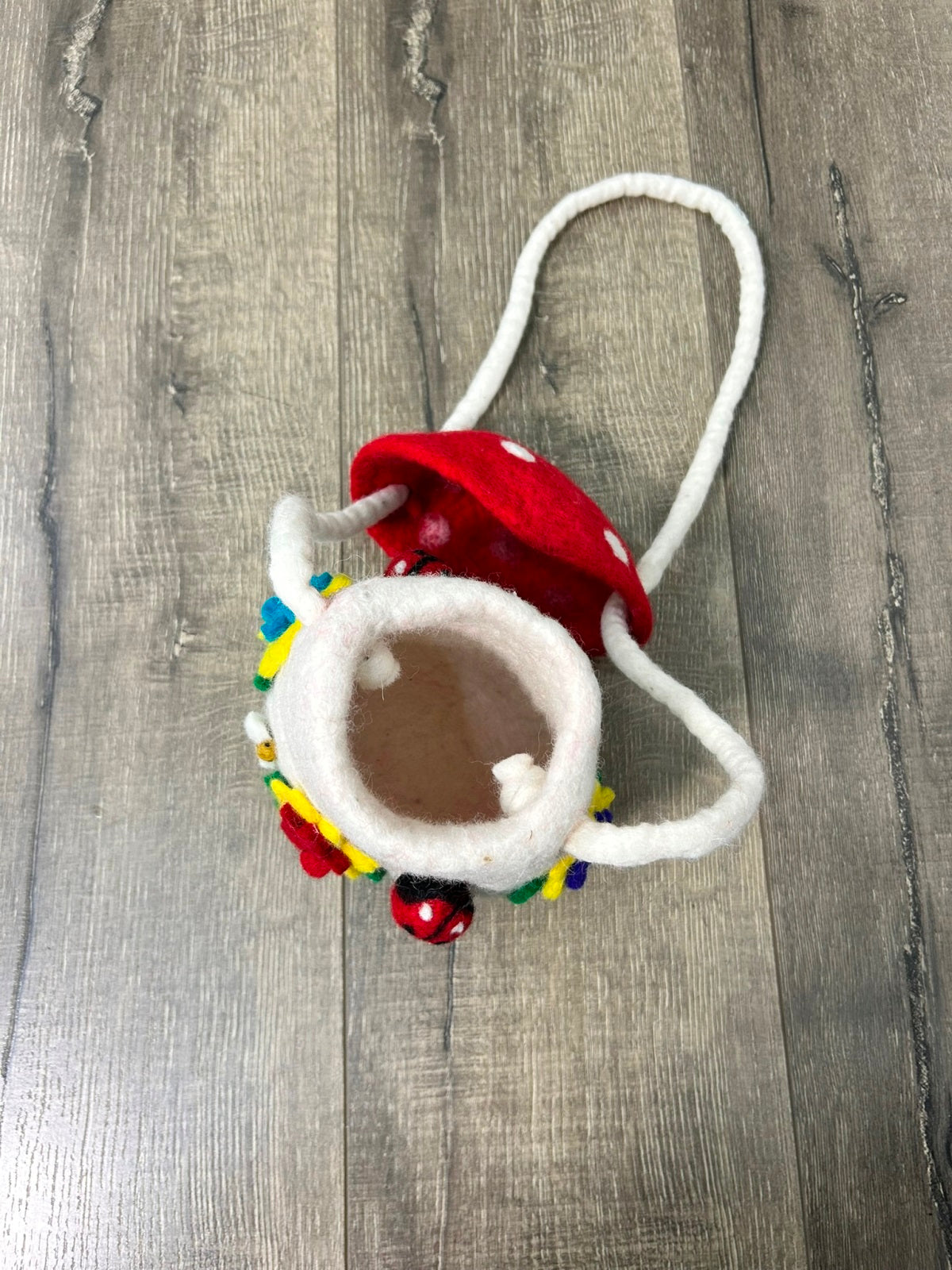 Mushroom Felt Shoulder Bag