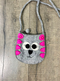 Cute Cat Felt Bag