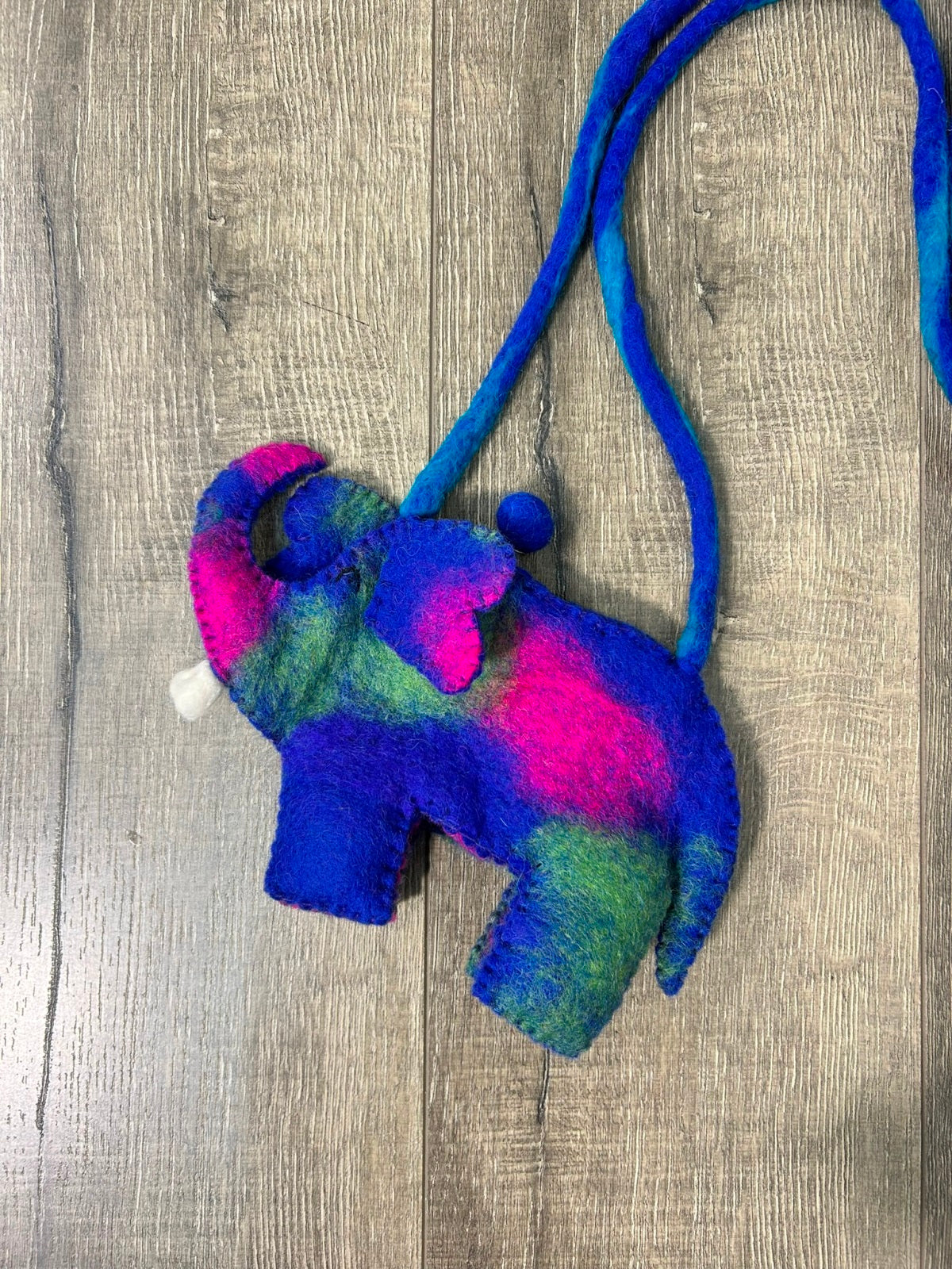 Colourful Elephant Felt Bag