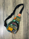 Patchwork One Shoulder Backpack