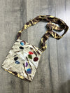 Tie Dye Slash & Applique Small Bag