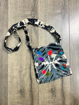 Tie Dye Slash & Applique Small Bag