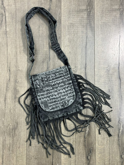 Prayer Print Shoulder Bag
