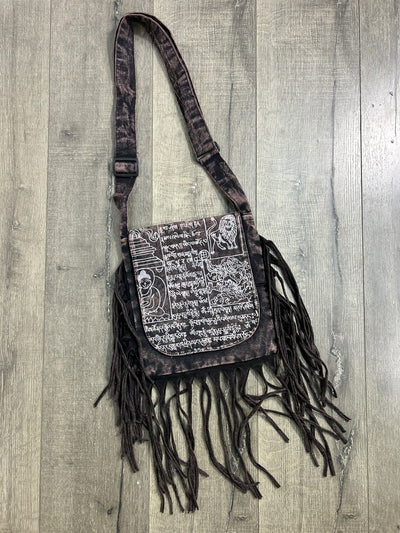 Prayer Print Shoulder Bag