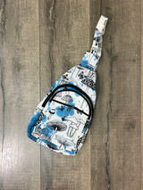 Tie Dye Mushroom Single Strap Backpack