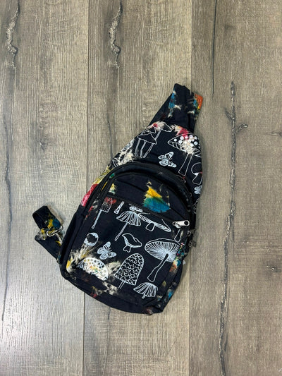 Tie Dye Mushroom Single Strap Backpack