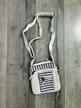 Natural & Gheri Stripe Passport Bag