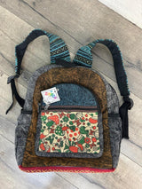 Patch & Mushroom Print Backpack