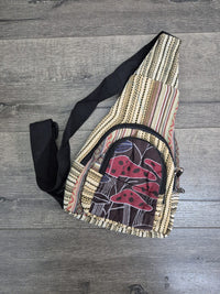 Mushroom Print Gheri Single Strap Rucksack