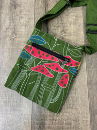 Small Mushroom Print Gheri Passport Bag