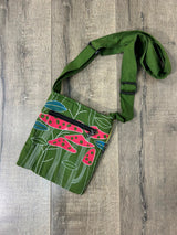 Small Mushroom Print Gheri Passport Bag