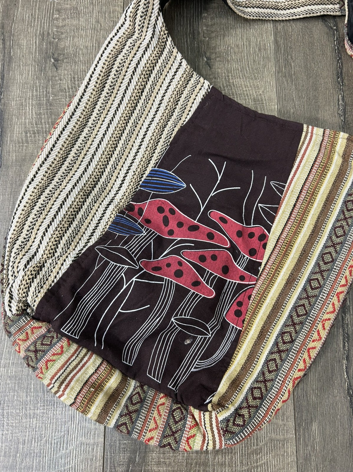 Mushroom Print Gheri Shoulder Bag