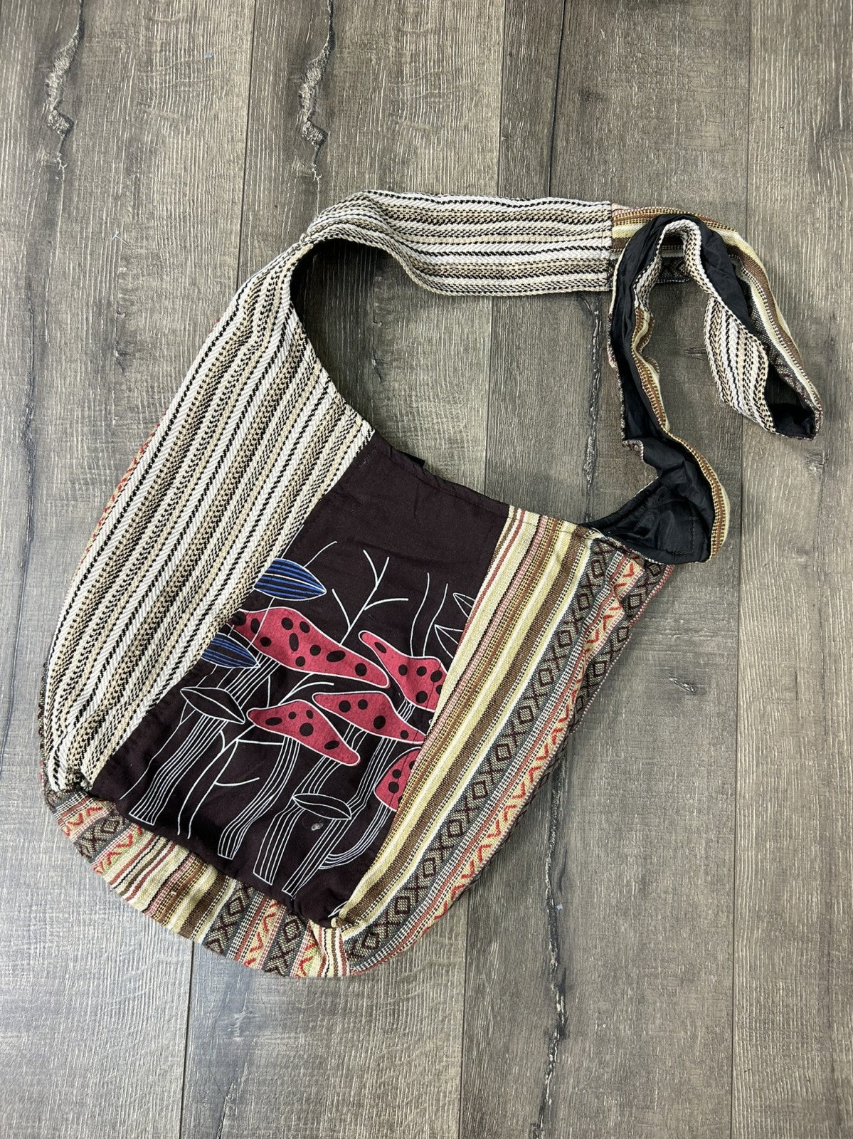 Mushroom Print Gheri Shoulder Bag