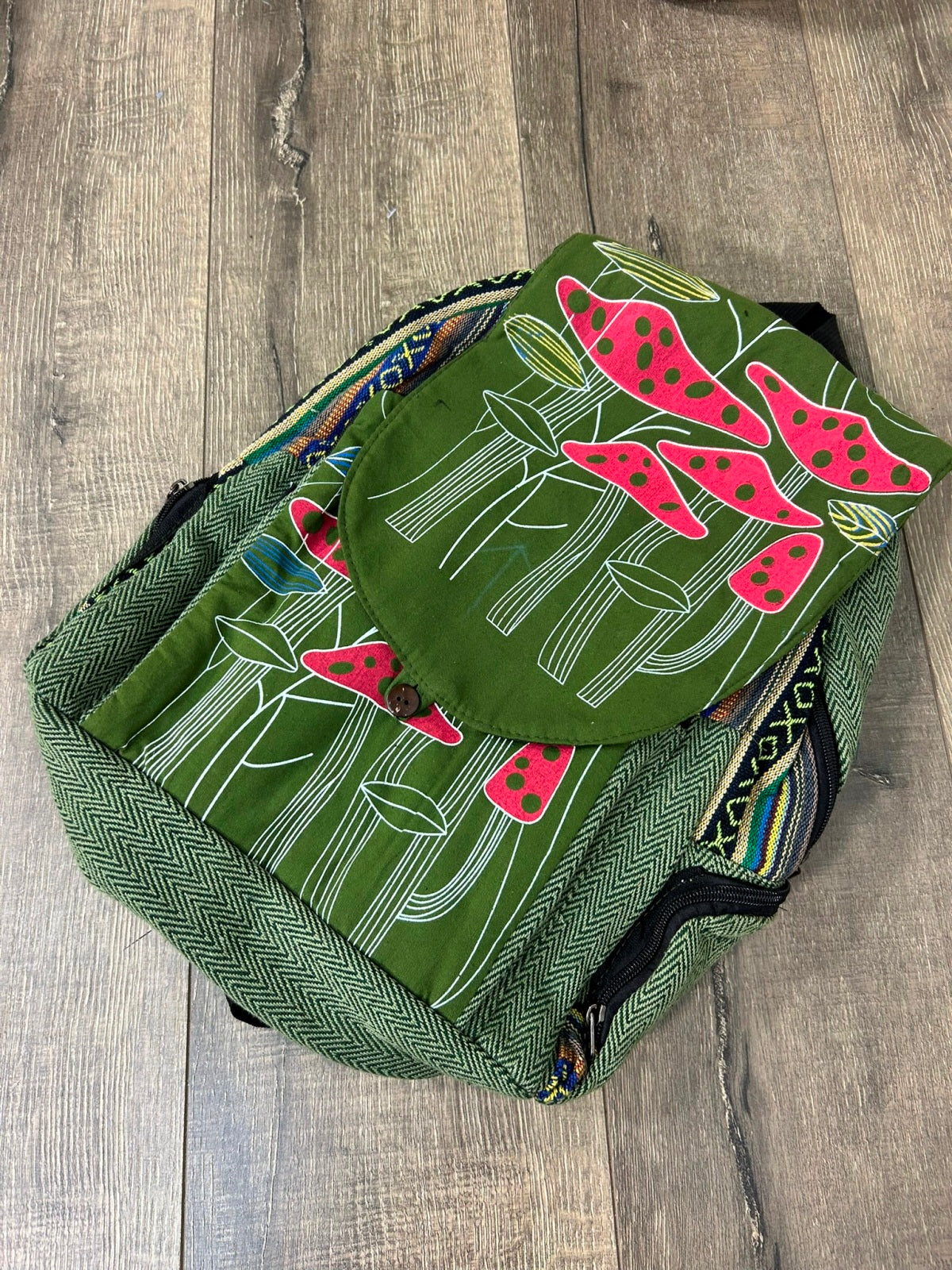 Large Mushroom Print Gheri Rucksack