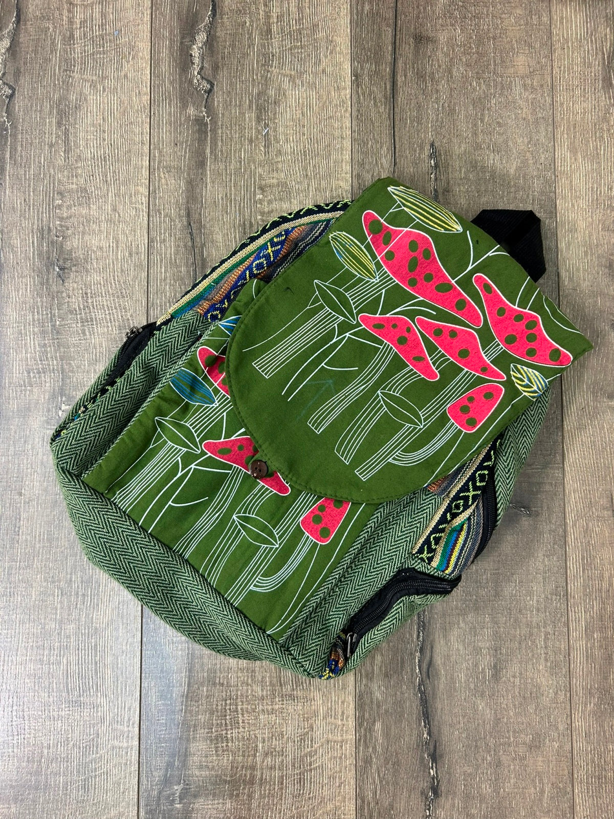 Large Mushroom Print Gheri Rucksack