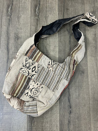 Natural Patchwork Gheri Shoulder Bag