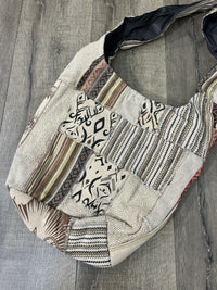 Natural Patchwork Gheri Shoulder Bag