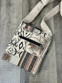 Natural Patchwork Gheri Passport Bag