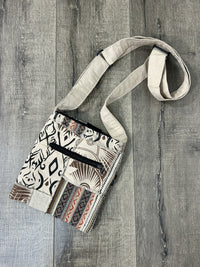 Natural Patchwork Gheri Passport Bag