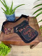 Mushroom Embroidered Money Belt