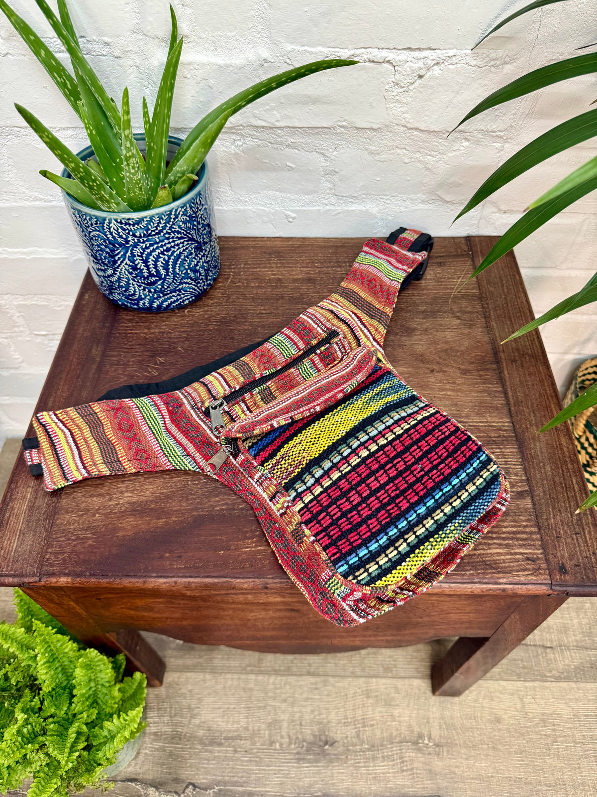 Gheri & Woven Cotton Money Belt
