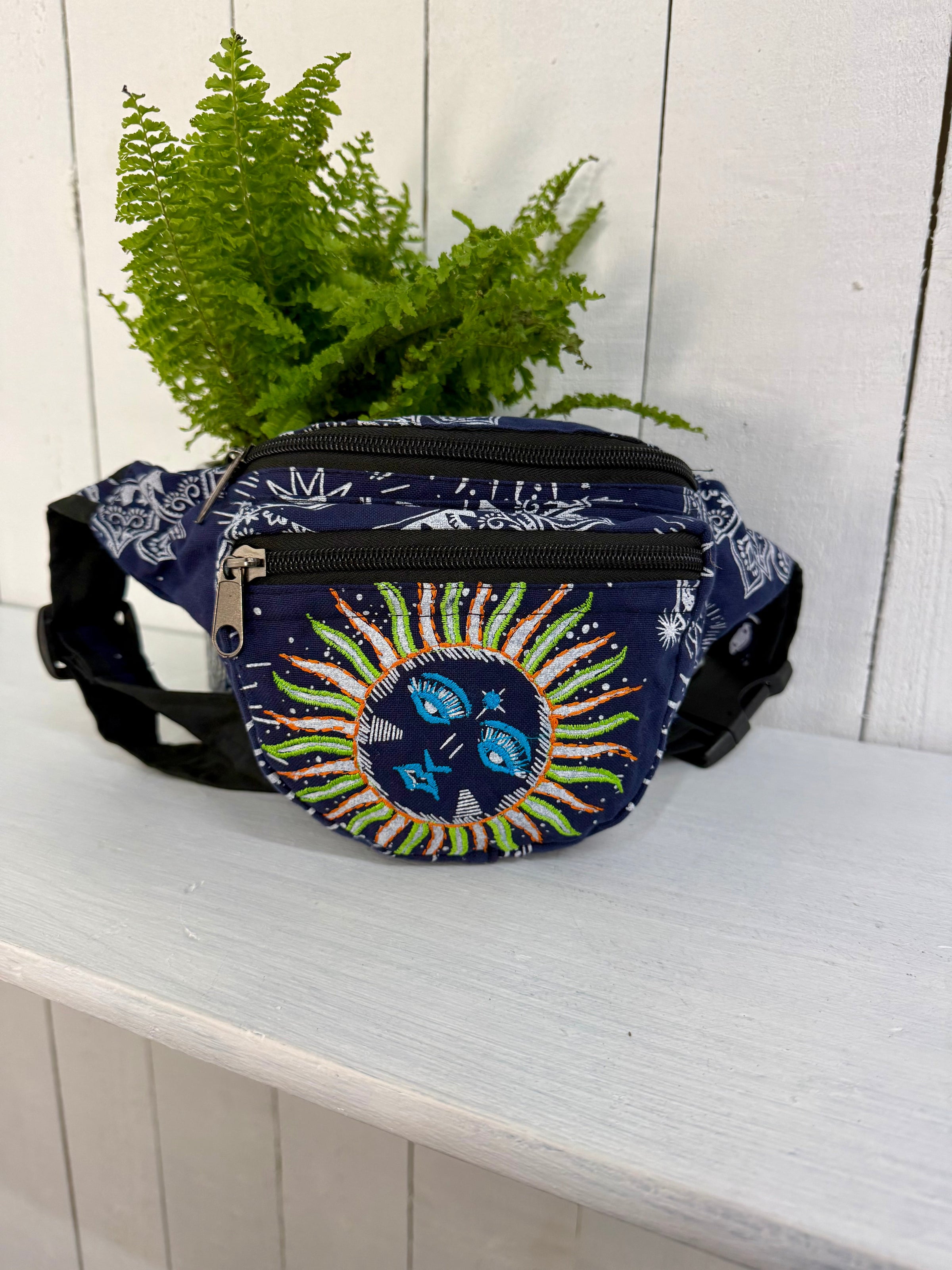 Sun & Celestial Print Bum Bag