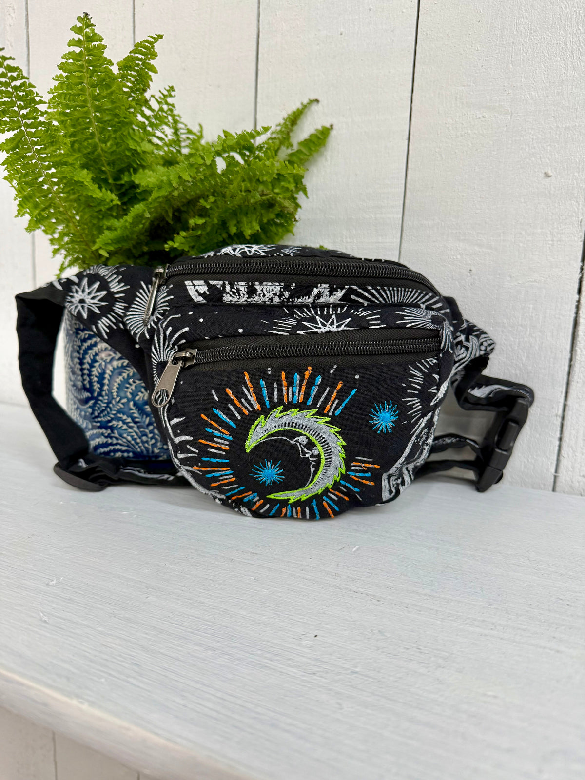 Moon & Celestial Print Bum Bag
