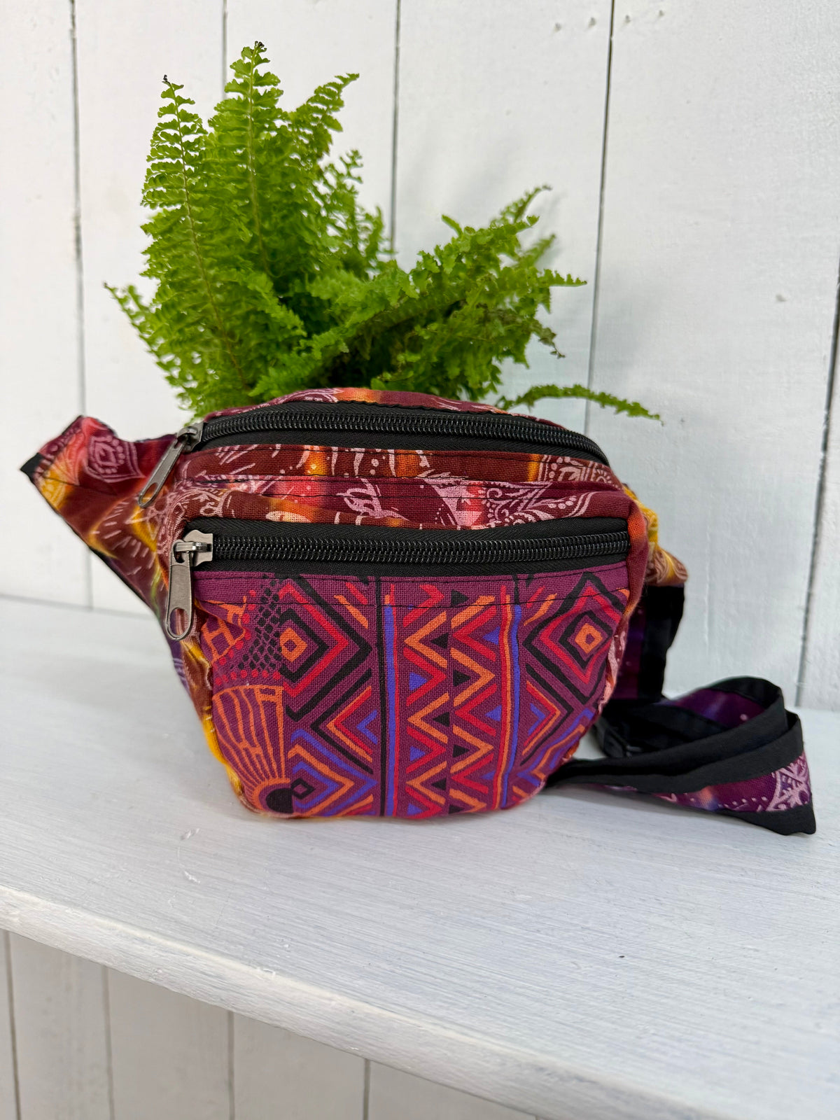 Celestial & Aztec Tie-Dye Print Bum Bag