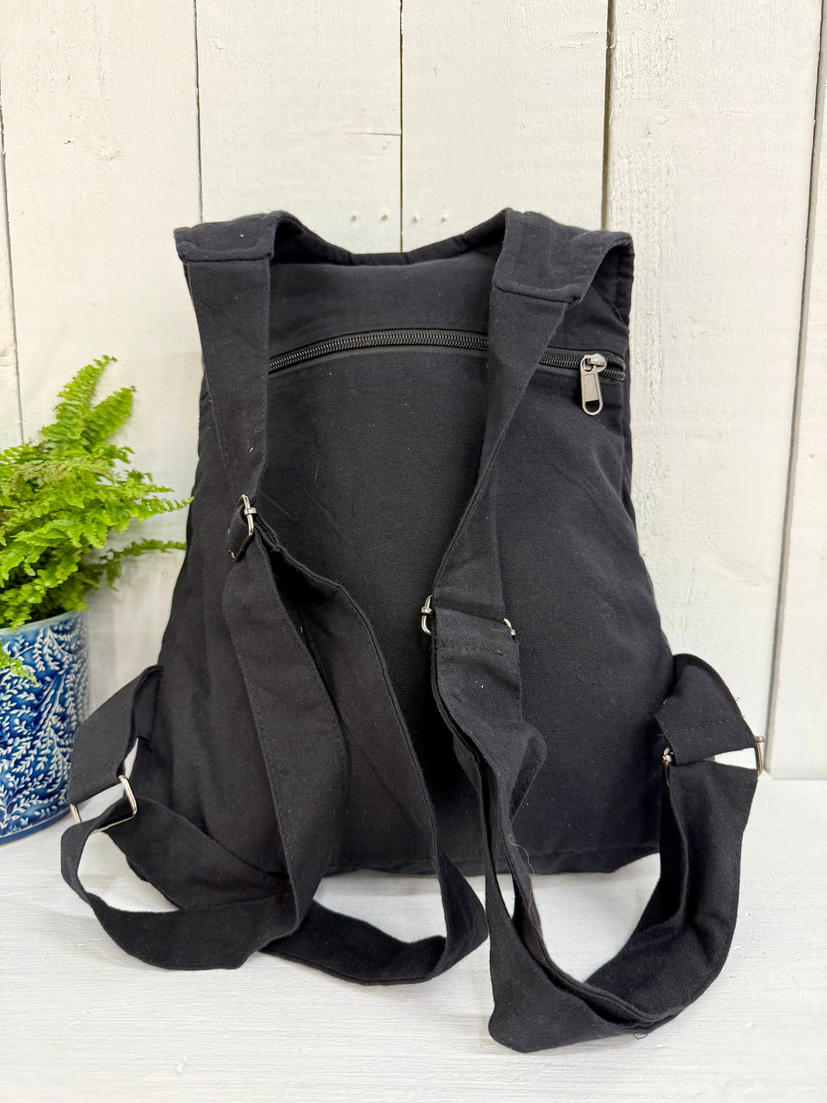 Printed Patchwork Backpack