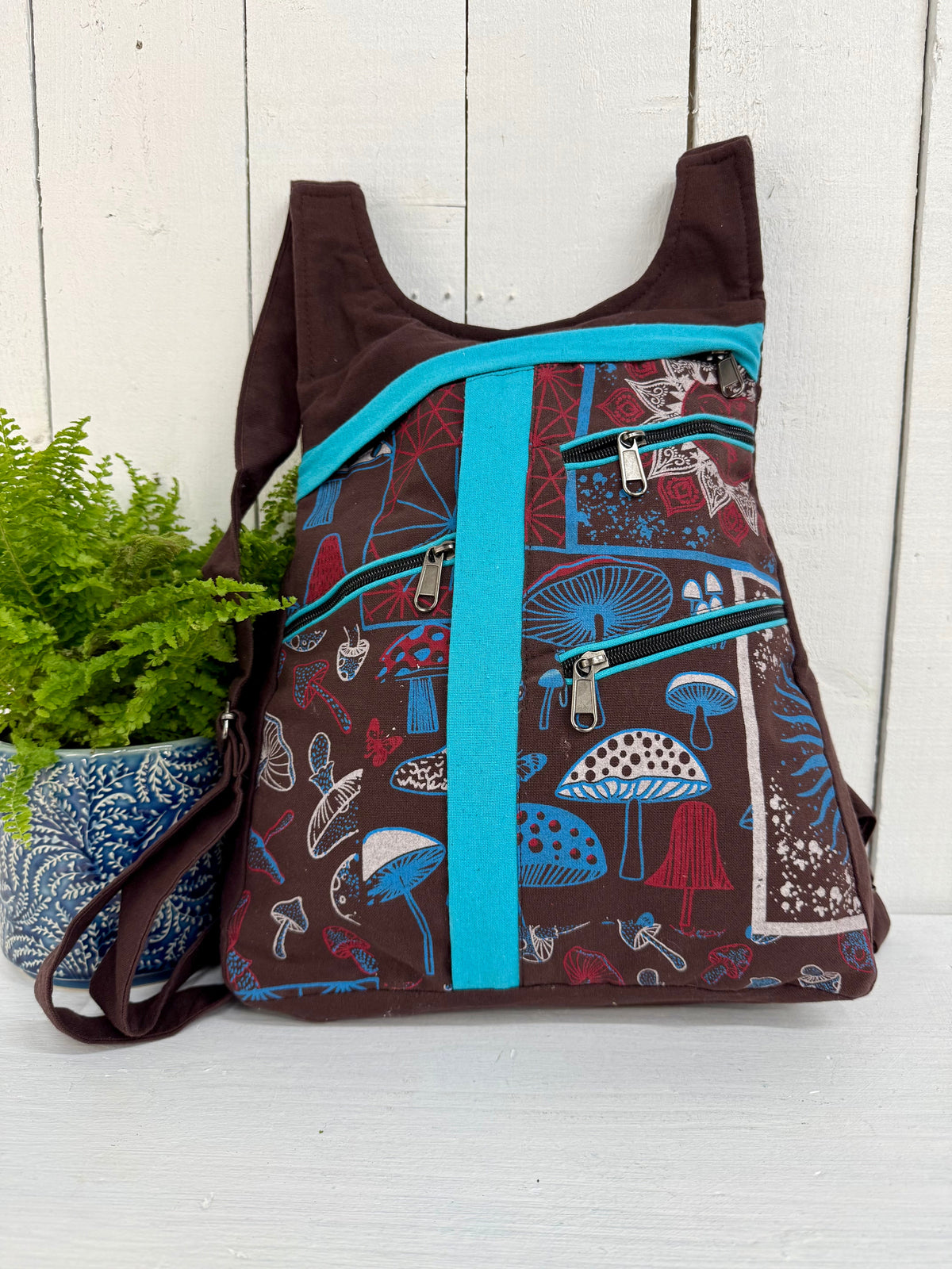 Mushroom Print Backpack
