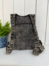 Stonewash Gheri Patchwork Backpack