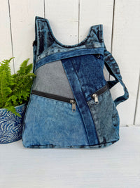 Stonewash & Denim Patch Backpack