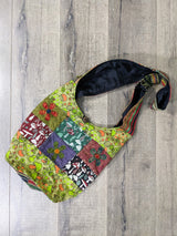 Mushroom Print & Patch Shoulder Bag