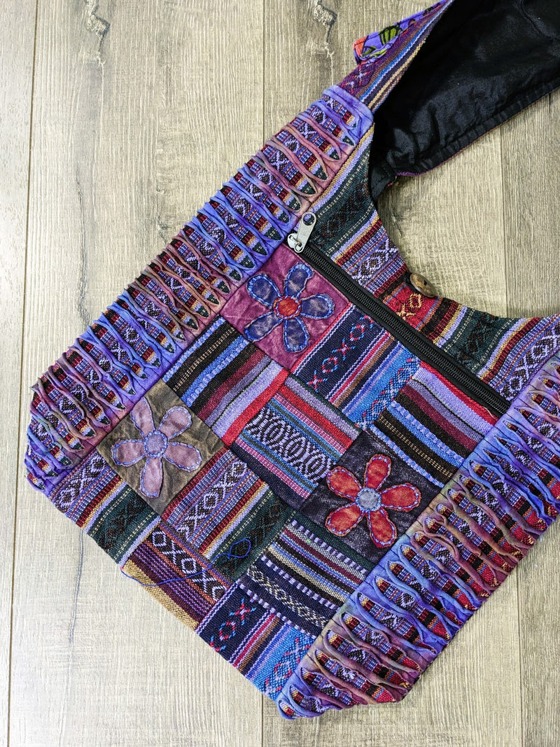 Patch & Embroidery Shoulder Bag
