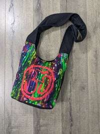 Black Shoulder Bag With Ohm