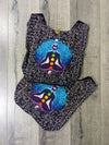 Black Shoulder Bag With Yoga & Chakra