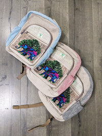 Rucksack Elephant Screen Print