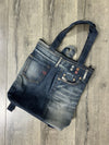 Denim Large Shoulder Bag Rucksack