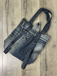 Denim Large Shoulder Bag Rucksack