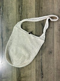 White Crochet Shoulder Bag